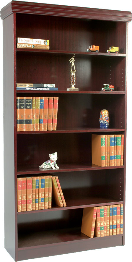 BiNA: wood bookcase with trim kit