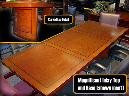 wood rectangular conference table