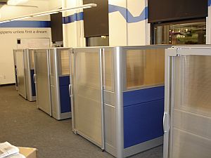Manager Cubicles with Sliding Doors