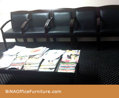 doctor office waiting room and coffee table