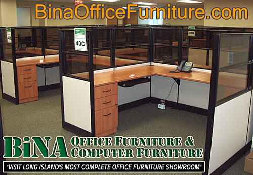 U-shape cubicle workstation