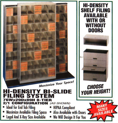 medical sliding file cabinet
