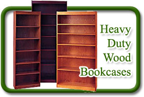 heavy duty wood bookcases